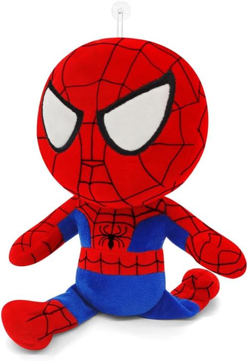 红色超级英雄毛绒玩具，11英寸收藏娃娃，幼儿礼物，节日装饰